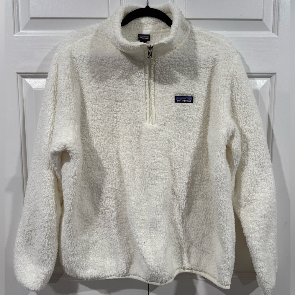 Patagonia Women’s Los Gatos Cream Quarter Zip-Up Sweater
